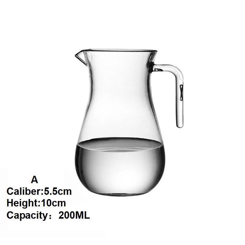 Clear  Water Pitcher with Handle,Great for Iced Tea, Sangria, Lemonade, Juice, Milk