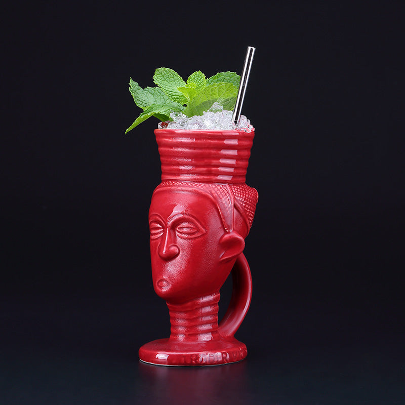 Bar Tiki Cup Personality Hawaiian Cocktail Cup Creative Cup Ceramic Cup Tiki Cup