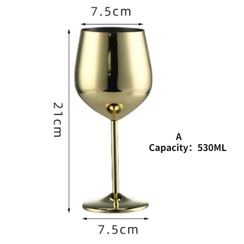High Quality 530ML Stainless Steel Metal Stem Wine Cup for Cocktail,Martini