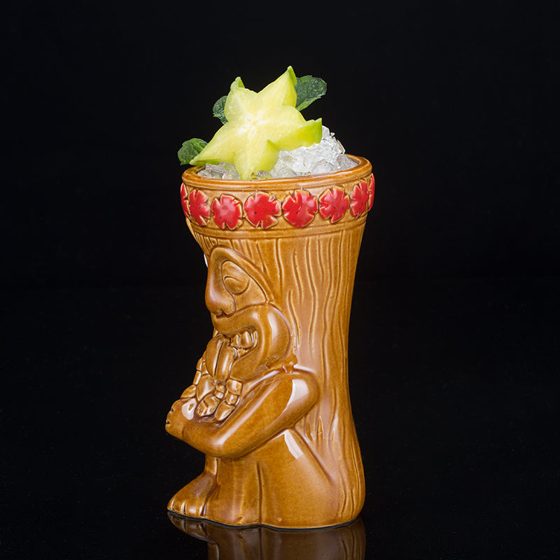 Bar Cup Hawaiian Cocktail Cup Personality Creative Wine Cup Ceramic Cup TIKI Skull Cup