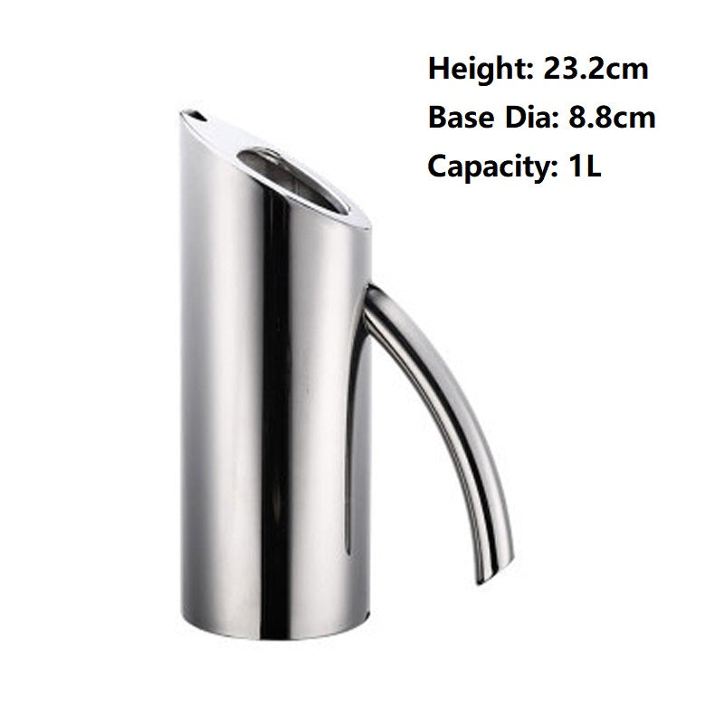 Stainless steel stand-up cold water jugs with handle,Water Pitche with Ice Guard Cold