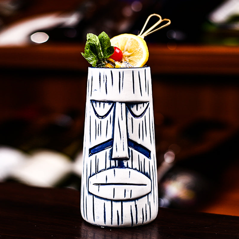 TIKI Cup Hawaiian Cocktail Cup Creative Art Feature Ceramic Cup TIKI Bar