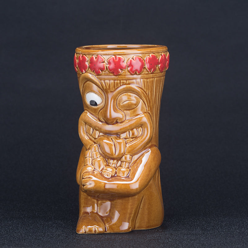 Bar Cup Hawaiian Cocktail Cup Personality Creative Wine Cup Ceramic Cup TIKI Skull Cup