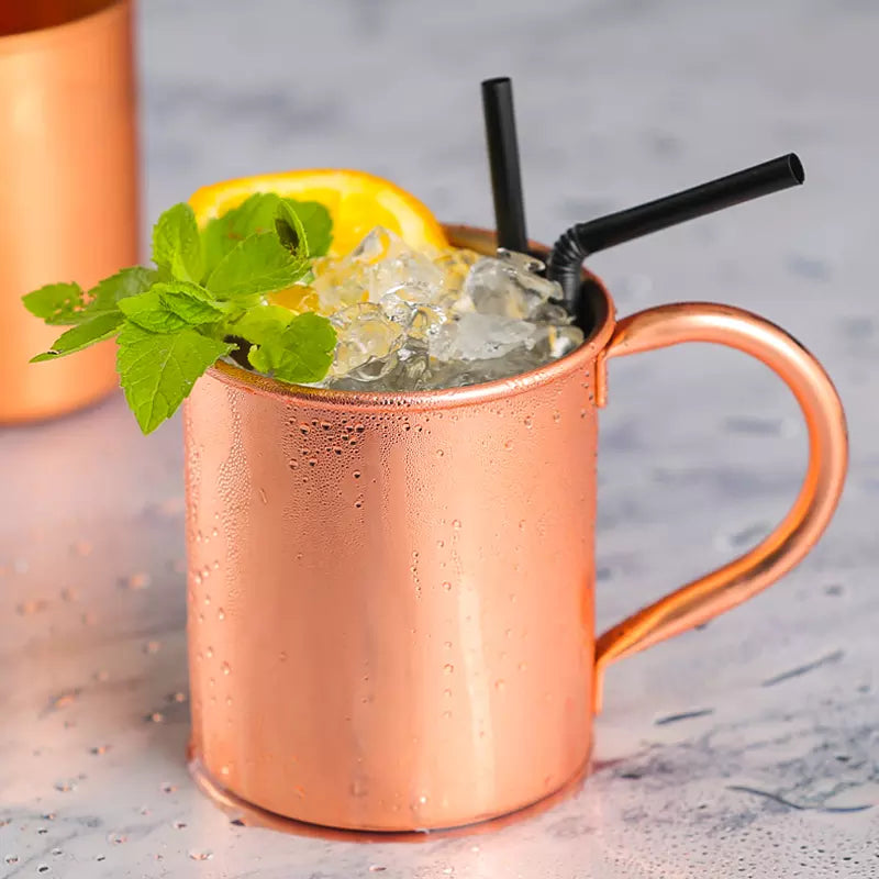 Premium Metal copper plated Moscow Mule Mug With handle