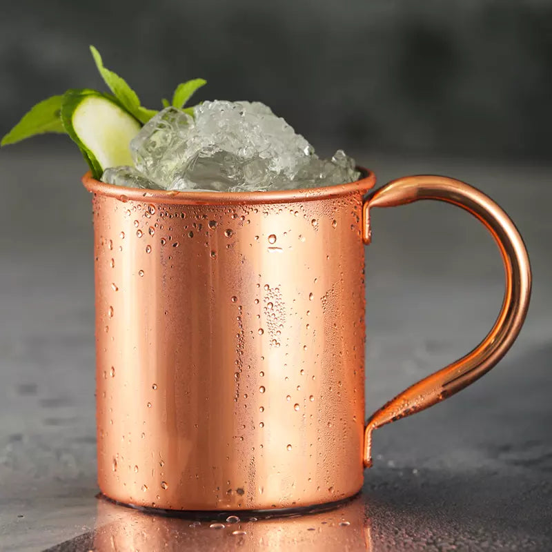 Premium Metal copper plated Moscow Mule Mug With handle