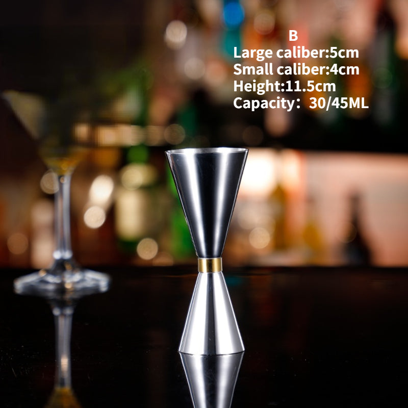 Bar Tools Custom Stainless Steel Jigger Japanese Style Double Side 30/45ml Copper Rose Gold Silver Cocktail Bar Jigger