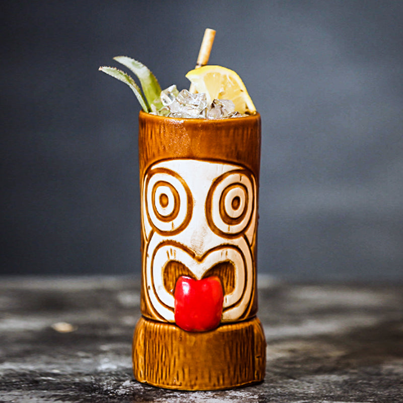Bar TIKI Mug TIKI Cocktail Mug Hawaiian Ceramic Mug Wine Mug Ceramic Mug TIKI Mug
