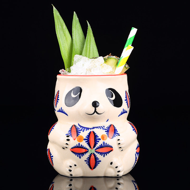 Creative Hawaiian TIKI Ceramic Cup Personality Bar Animal Cocktail Cup TIKI Cup Cute Panda Cup
