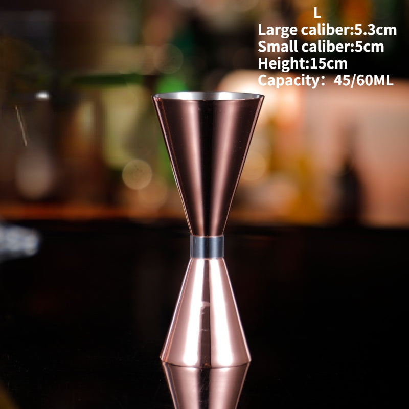 Bar Tools Custom Stainless Steel Jigger Japanese Style Double Side 45/60ml Copper Rose Gold Silver Cocktail Bar Jigger