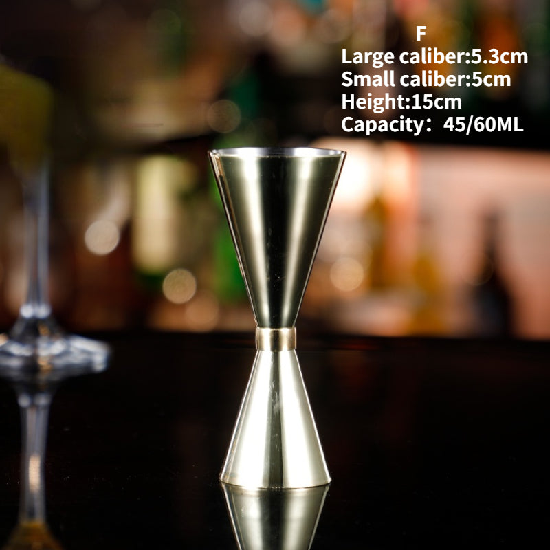 Bar Tools Custom Stainless Steel Jigger Japanese Style Double Side 45/60ml Copper Rose Gold Silver Cocktail Bar Jigger