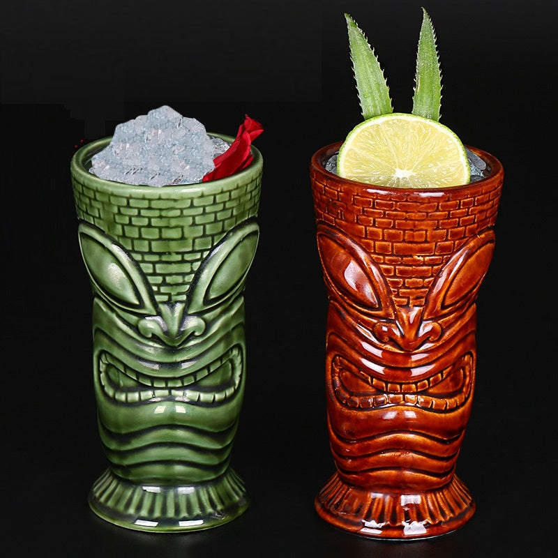 TIKI Hawaiian Cocktail Cup Ceramic Cup Creative Personality Pirate Raider TIKI Cup Bar Special Cup