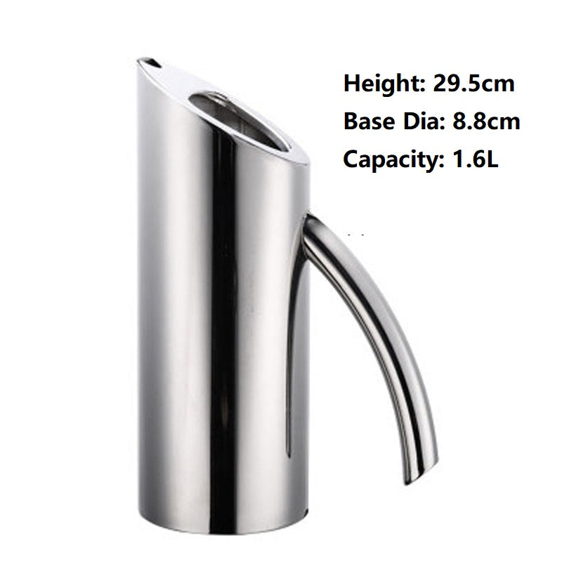 Stainless steel stand-up cold water jugs with handle,Water Pitche with Ice Guard Cold