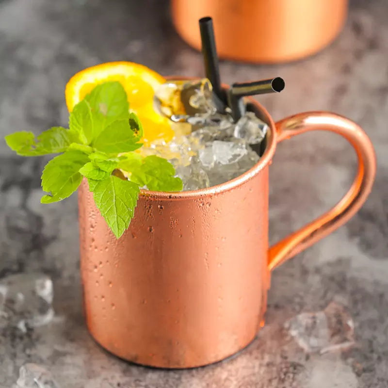 Premium Metal copper plated Moscow Mule Mug With handle