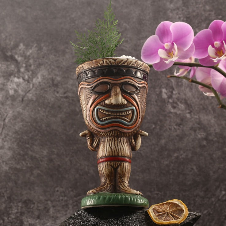 Bar TIKI Mug Tail Wine Mug Hawaiian Ceramic Mug Wine Mug Ceramic Mug TIKI Mug