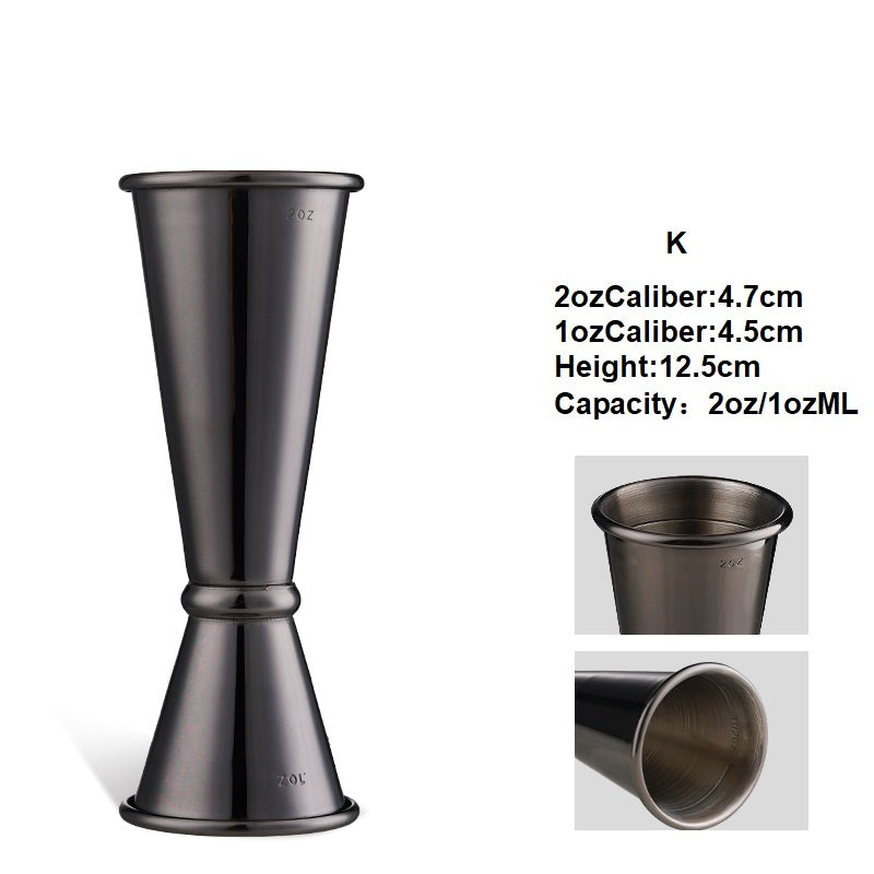 Japanese Style 30ml/60ml Double Gold Jigger Measuring Cup Stainless Steel Jigger Bar Tools