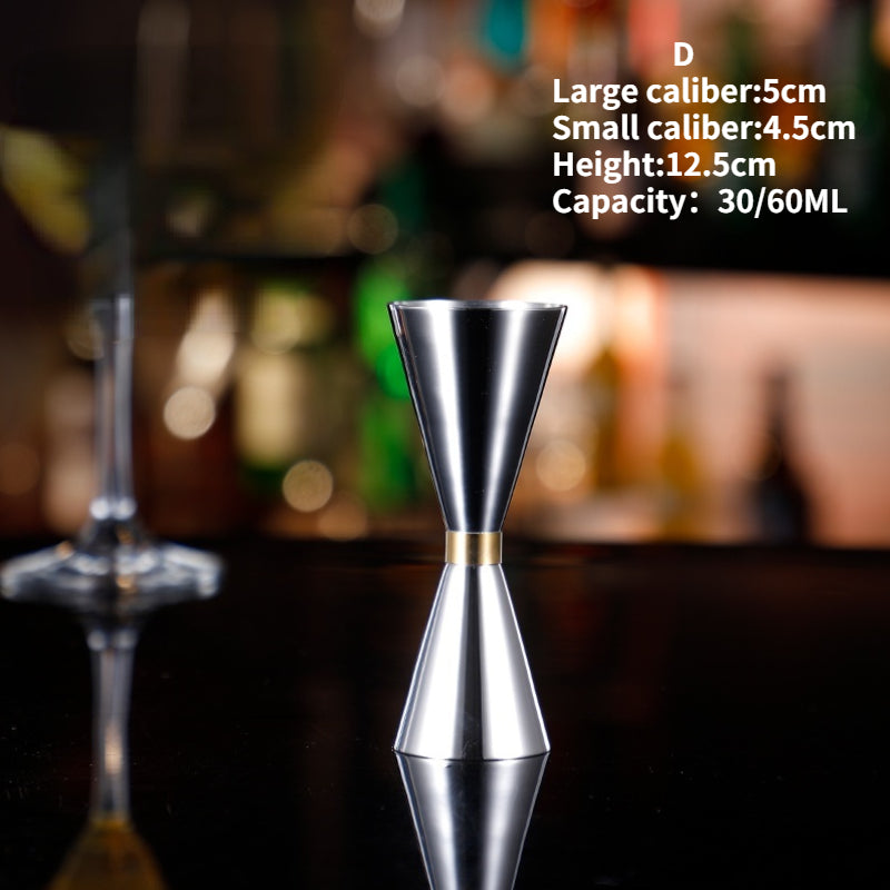 Bar Tools Custom Stainless Steel Jigger Japanese Style Double Side 30/60ml Copper Rose Gold Silver Cocktail Bar Jigger