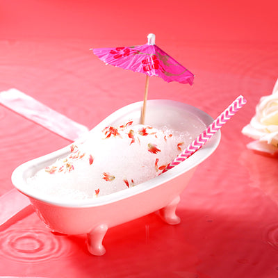 Pink Bathtub Cocktail Glass Restaurant Creative Tableware Drink Cup Ceramic Milkshake Cold Drink Cup