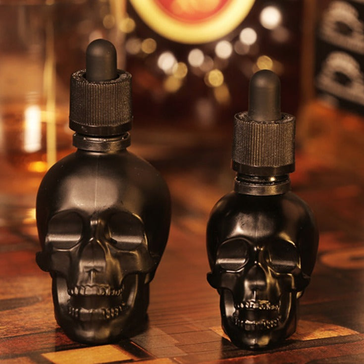 Skull Bitters Bottle, Dropper Flavoring Glass Bitters Bottle Bar Absinthe Cocktail Wine Bitter Bottle