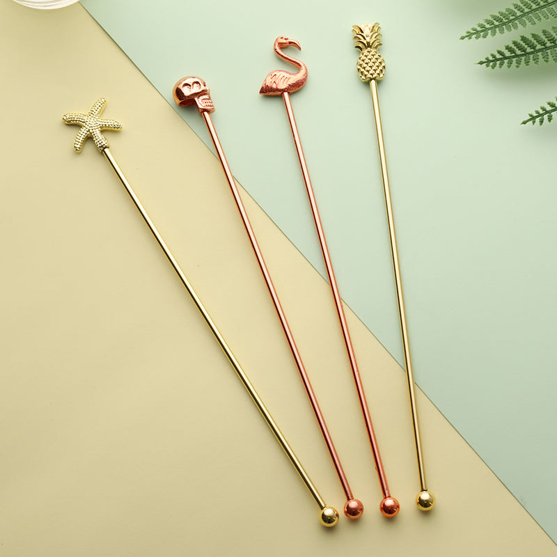 Nordic Ins Stainless Steel Bar Bar Creative Flamingo Bar Party Bar Decoration Bar