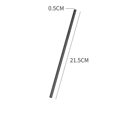 Stainless Steel Iron Straw Metal Creative Long Drinking Tube Mason Glass Cocktail Juice Drink