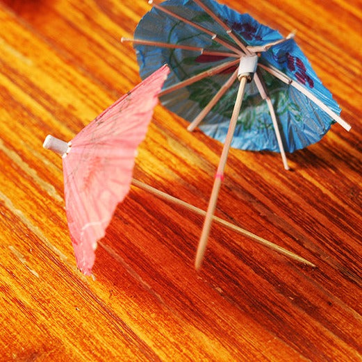 Small Umbrella Sign Flower Paper Umbrella Sign Cocktail Sign Fruit Umbrella Sign Cake Creative Decoration Sign