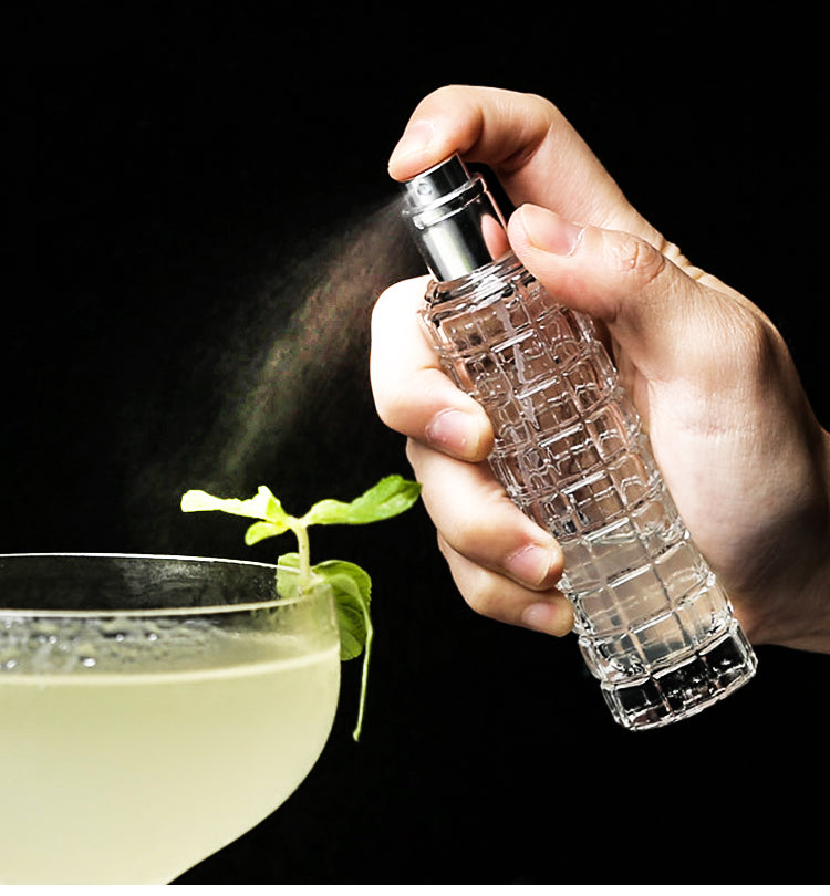 Bartender Special Bitters Bottle Cocktail Spray Bottle Transparent Glass Sub-Bottling Decorative Bottle