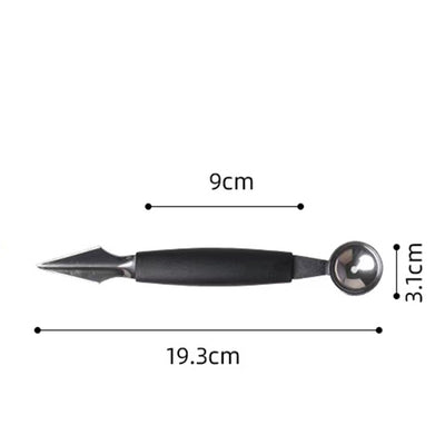 Double-Headed Stainless Steel Fruit Divider Watermelon Digging Ball Ice Cream Scoop Bar Carving Tool