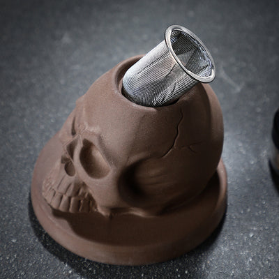 Skull Smoked Cover Scented Cover Cocktail Cover Whiskey Molecular Appliance Creative Ceramic Bar Smoked Cover