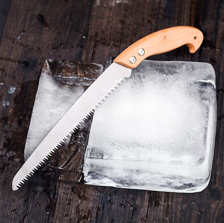 Big Sawtooth Hard Ice Saw Hand-Cut Ice Saw Open Ice Saw Bar Bartender Ice Crusher