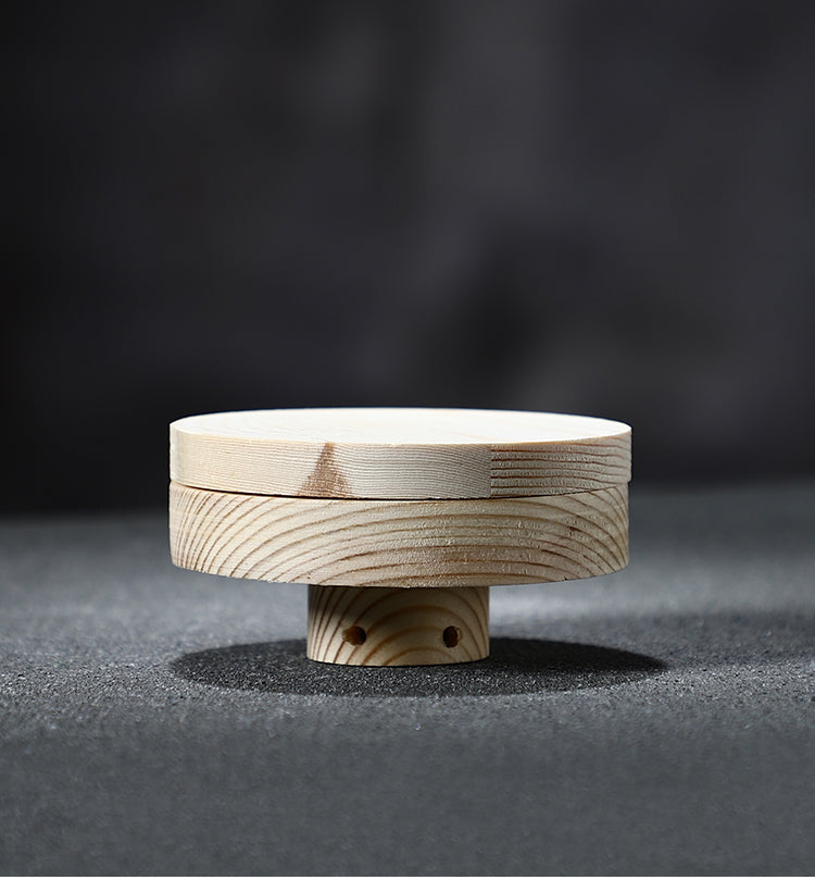 Transparent Molecular Smoky Hood Bartender Solid Wood Smoked Cocktail Scented Wood Cover Whiskey Wine Round Ice Wood Hood
