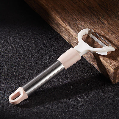 Household Kitchen Multifunctional Peeler Stainless Steel Peeler Fruit and Potato Peeler with Long Handle