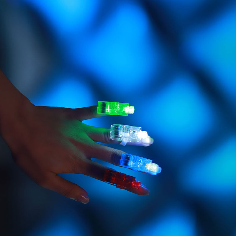 Bungee Luminous Flash Ring Led Finger Lamp Bar Nightclub Electric Syllable Ring Jewelry Equipment Props