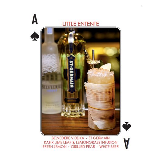 Creative Coaster Cocktail Recipe Poker Coaster for Bar