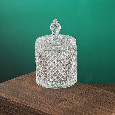 Pineapple Grain-European-Style Royal Engraved Spice Box Candy Jar Dried Fruit Dish Decoration Box Spice Box Bar Utensils