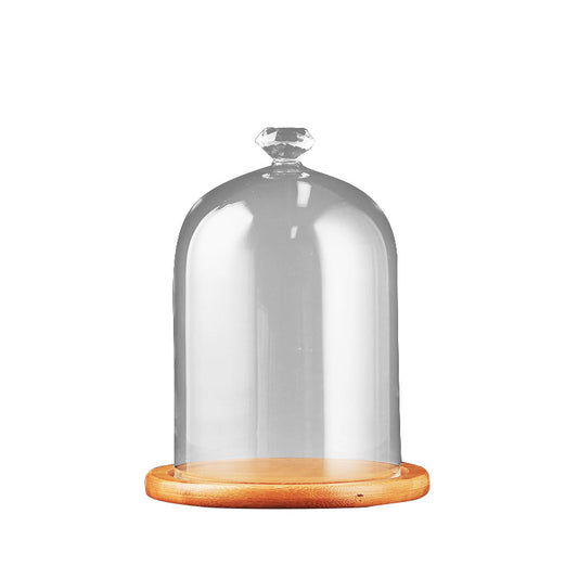 Diamond Molecular Cocktail Hood, Cocktail Hood, Molecular Cooking Hood with Base, Clear Glass Hood