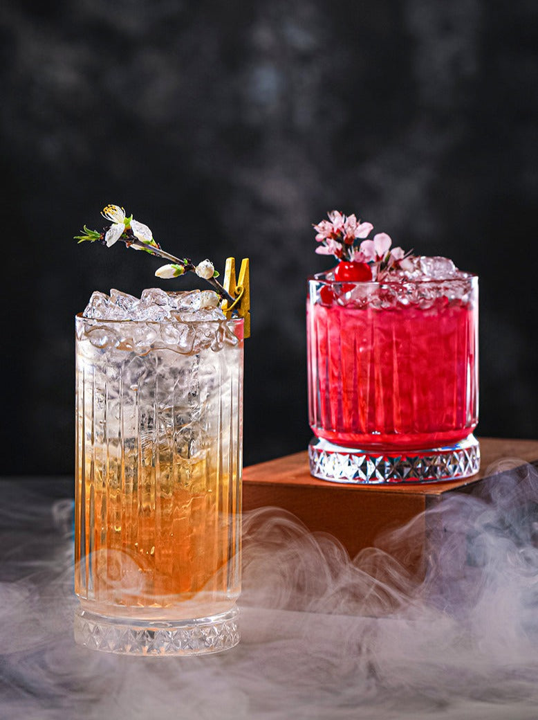400ML-Heavy Lead-Free Glass Turkey Imported Passa Classical Cocktail Glass Whiskey Glass Long Drink Glass Collin Glass