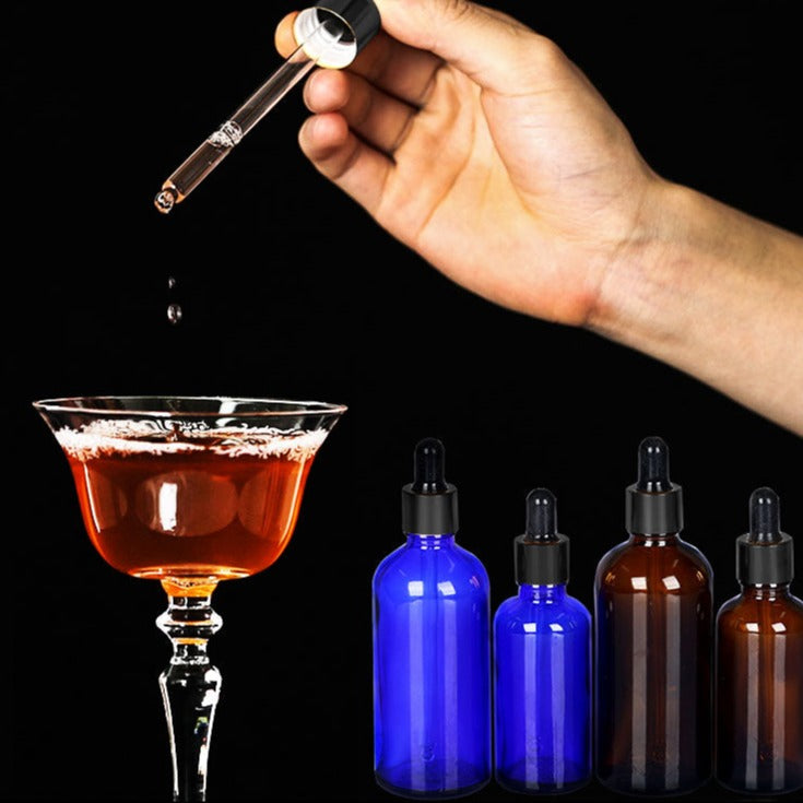 Bar Bartender Bitter Essence Drop Bottle Bitter Medicine Wine Bottle Glass Drop Bottle Cocktail Drop Bottle Hand Pinch Drop Bottle Essential Oil Bottle 50ml