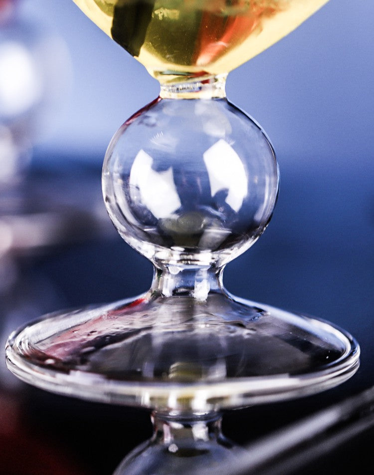 Crystal Cocktail Cups Heart Shaped Glass Shrimp Cocktail Goblet Glass Wine Goblet Wine Flutes Drinking Cup For Bar Wedding