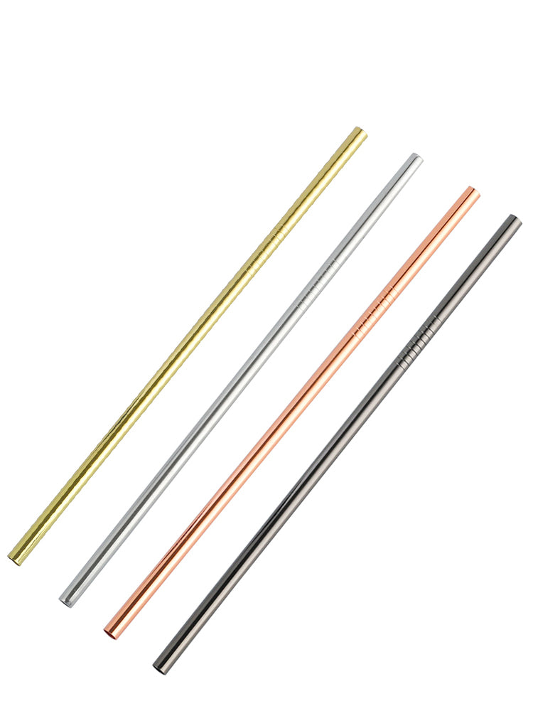 Stainless Steel Iron Straw Metal Creative Long Drinking Tube Mason Glass Cocktail Juice Drink