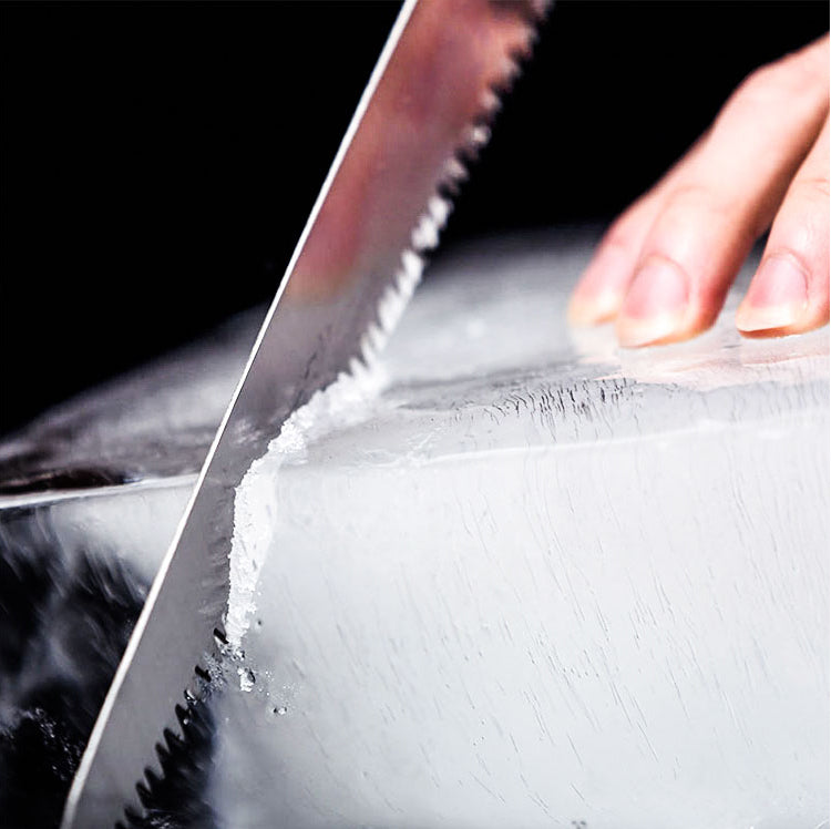 Big Sawtooth Hard Ice Saw Hand-Cut Ice Saw Open Ice Saw Bar Bartender Ice Crusher