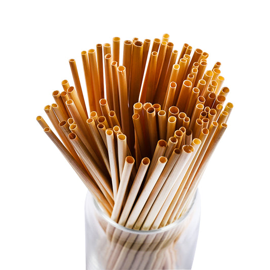 Natural Straw Thin Straw Environmentally Friendly Degradable Straw Bar Creative Disposable Cold Drink Coffee Juice Small Straw