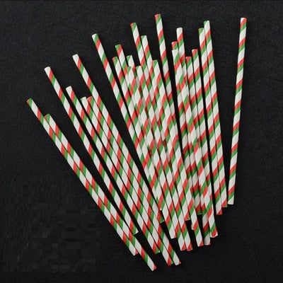 Disposable Straw Color Straw Paper Juice Cocktail for Decorating Bar Party
