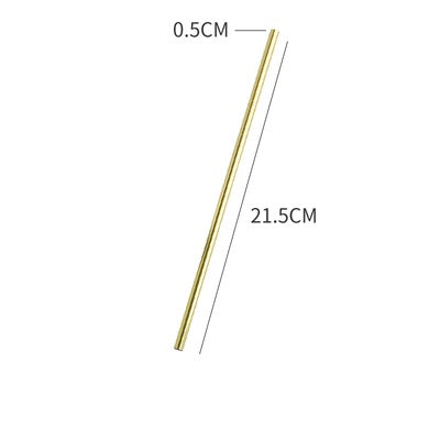 Stainless Steel Iron Straw Metal Creative Long Drinking Tube Mason Glass Cocktail Juice Drink