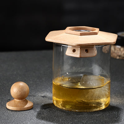 Creative Cocktail Smoked Wood Cover Hexagonal Smoked Cover Bar Bartender Aroma Molecule Wood Cover Sawdust Smoker