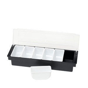 Fruit Storage Box Preservation Box Seasoning Box Bar Bar Compartment with Lid Cocktail Seasoning Box Fruit Box