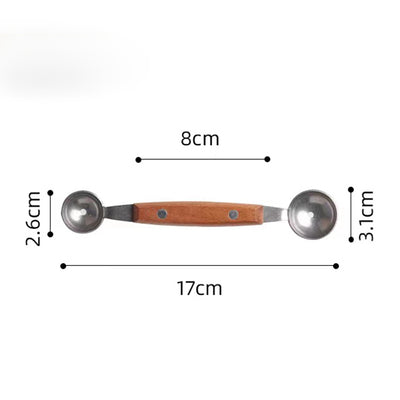 Double-Headed Stainless Steel Ball Digger Cutting Fruit Carving Artifact Digging Fruit Round Spoon