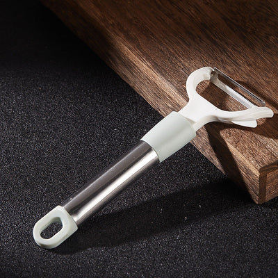 Household Kitchen Multifunctional Peeler Stainless Steel Peeler Fruit and Potato Peeler with Long Handle