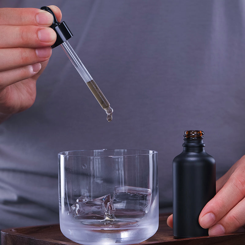 Bar Bartender Bitter Essence Drop Bottle Glass Cocktail Drop Bottle Hand Pinch Drop Bottle Essential Oil Bottle 100ml