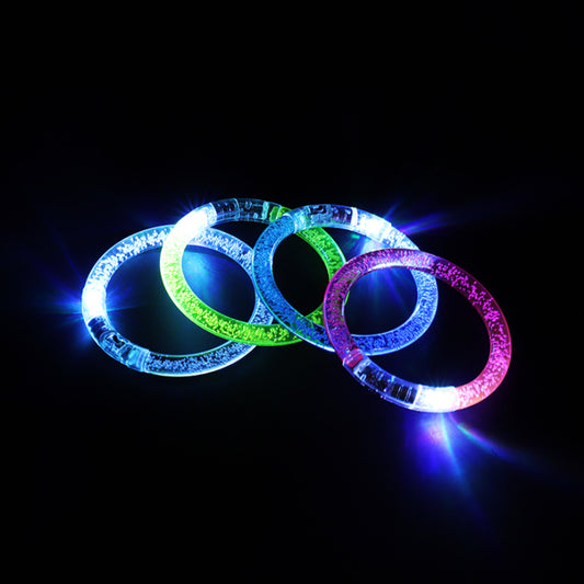 Bar Dance Concert Fluorescent Colorful Flash Led Luminous Acrylic Bubble Fluorescent Bracelet Bracelet