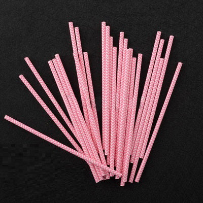 Paper Coffee Milk Tea Shop Tiki Beach Cocktail Juice Long Tube Color Straight Art Straw
